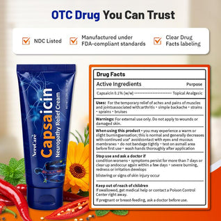 Capsaicin Neuropathy Relief Cream