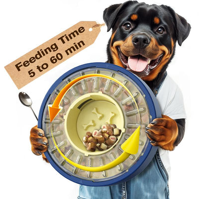 Smart Slow Feeder Dog Bowl – Interactive Puzzle & Anti-Gulping Design