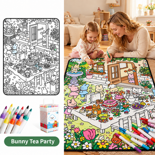 DIY Coloring Blanket with Fabric Markers