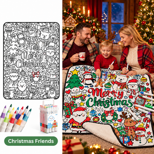 DIY Coloring Blanket with Fabric Markers