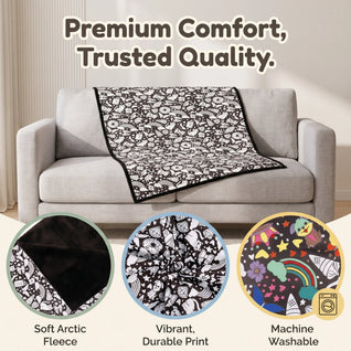DIY Coloring Blanket with Fabric Markers