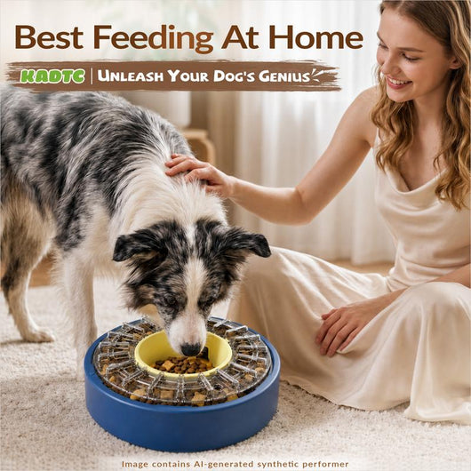 Smart Slow Feeder Dog Bowl – Interactive Puzzle & Anti-Gulping Design